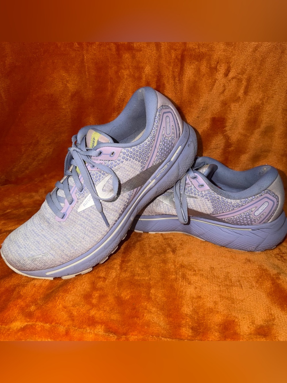Brooks Ghost 14 Lavender Periwinkle Purple Mesh Running Shoes - Women's 9.5
